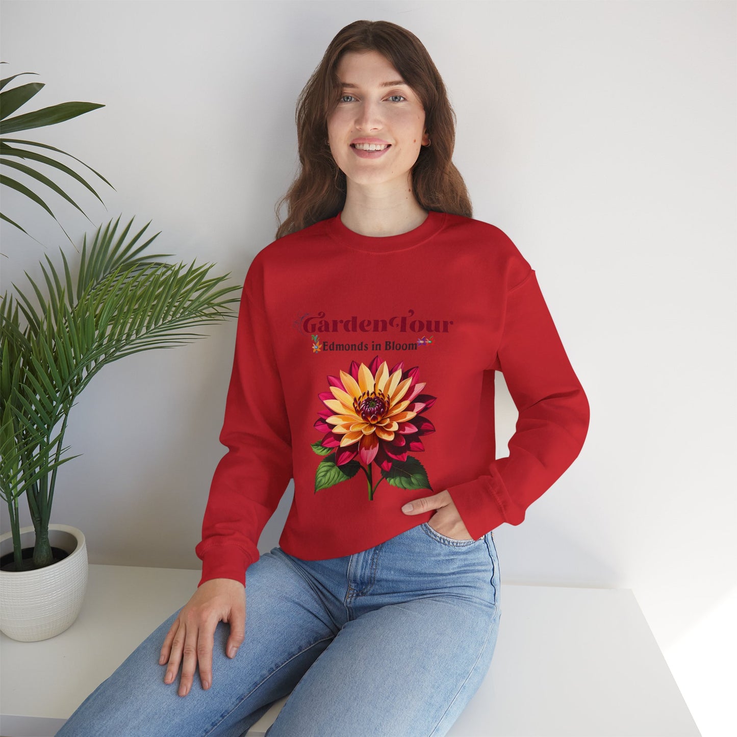 Edmonds in Bloom Garden Tour 2026 Unisex Heavy Blend™ Crewneck Sweatshirt