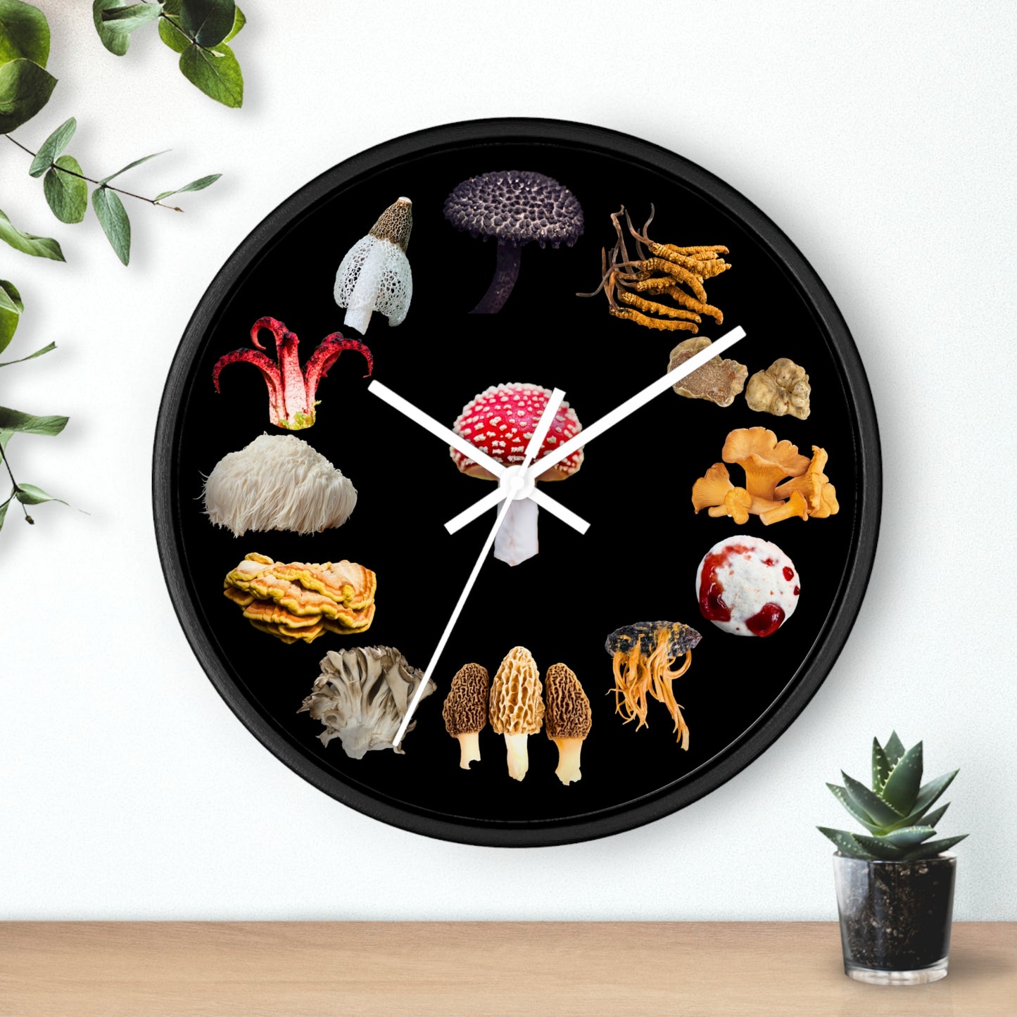 Mushroom Fungi Wall Clock
