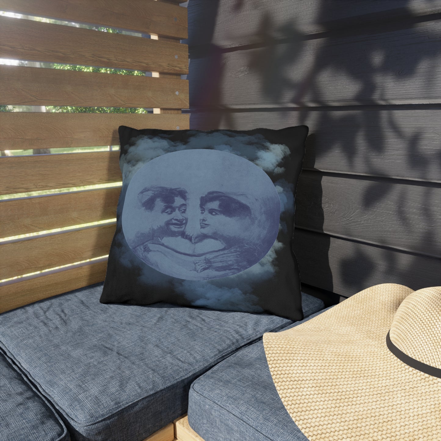 Lover's Blue Moon Outdoor Pillows