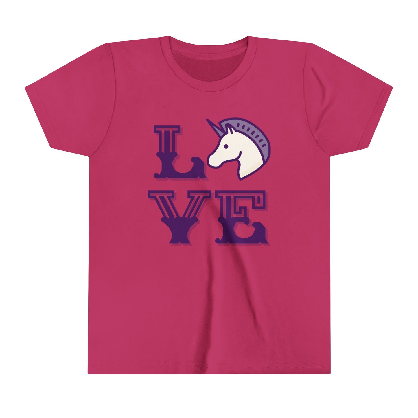 Unicorn LOVE Youth Short Sleeve Tee