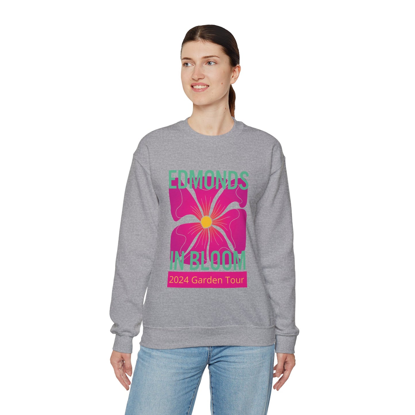Edmonds in Bloom 2024 Garden Tour Unisex Heavy Blend™ Crewneck Sweatshirt