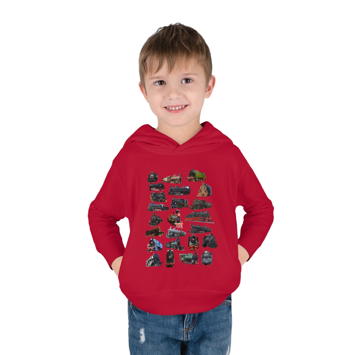 Locomotive Steam Engines Toddler Pullover Fleece Hoodie