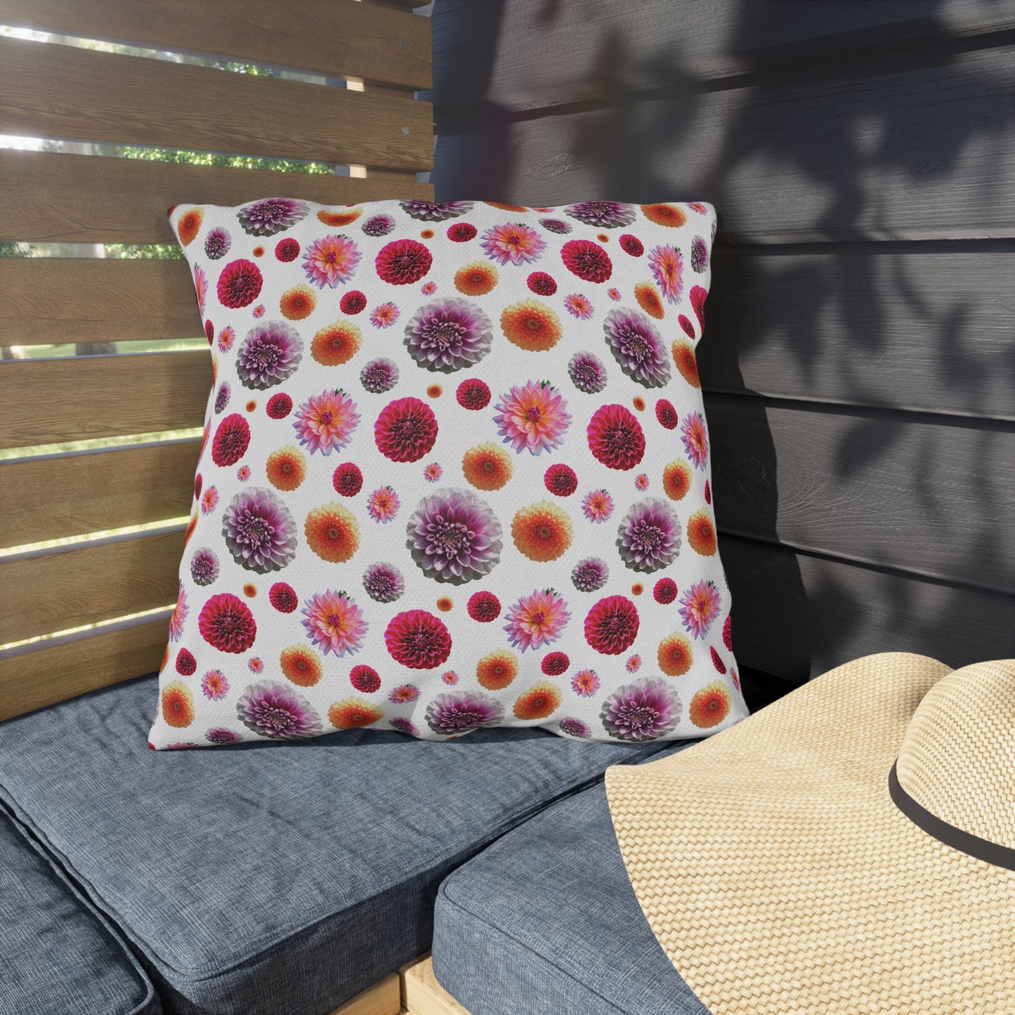 Dahlia Mix Outdoor Pillows