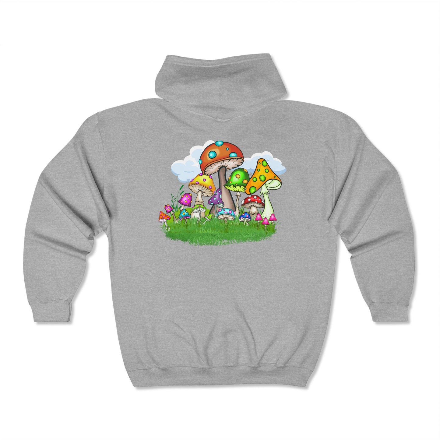 Mycophile Mushroom Lover Full Zip Hoodie
