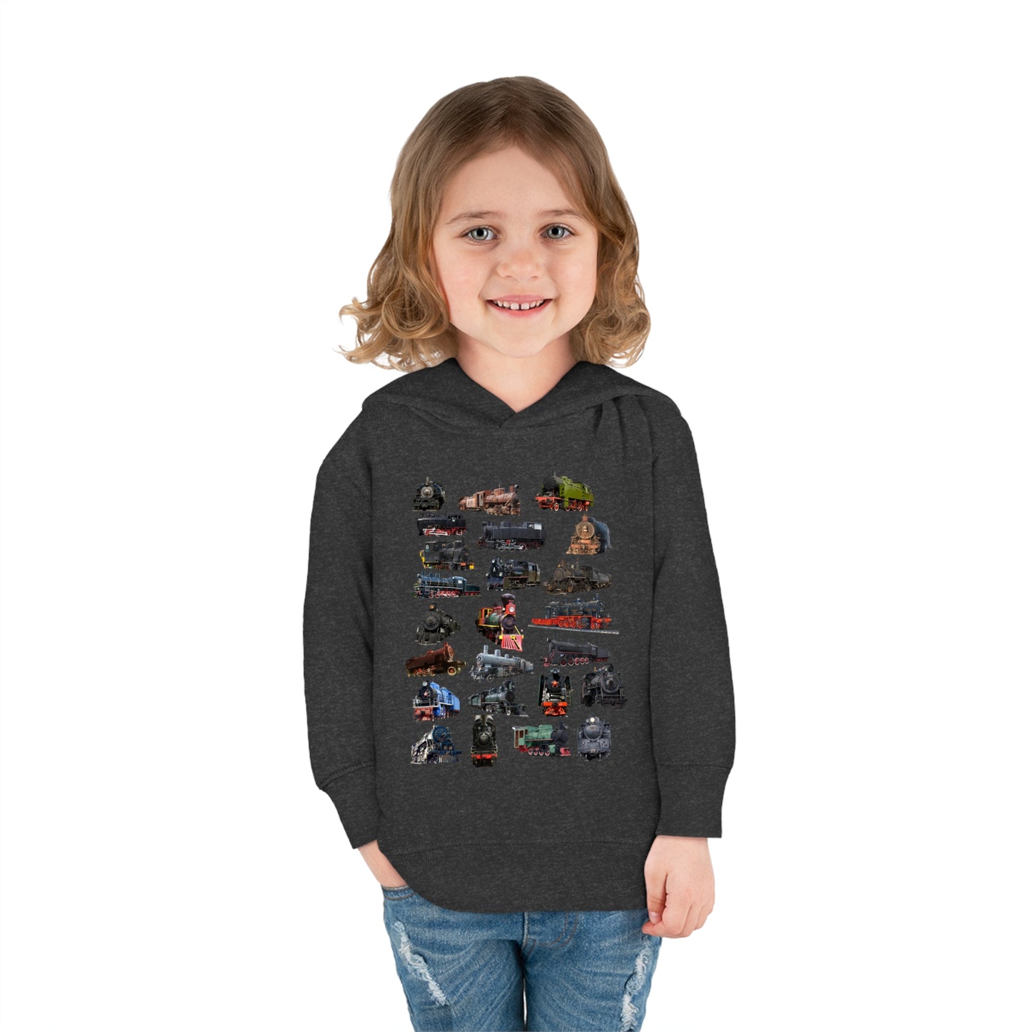 Locomotive Steam Engines Toddler Pullover Fleece Hoodie