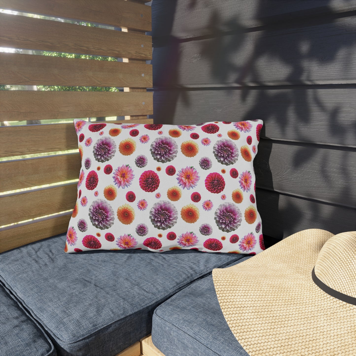 Dahlia Mix Outdoor Pillows