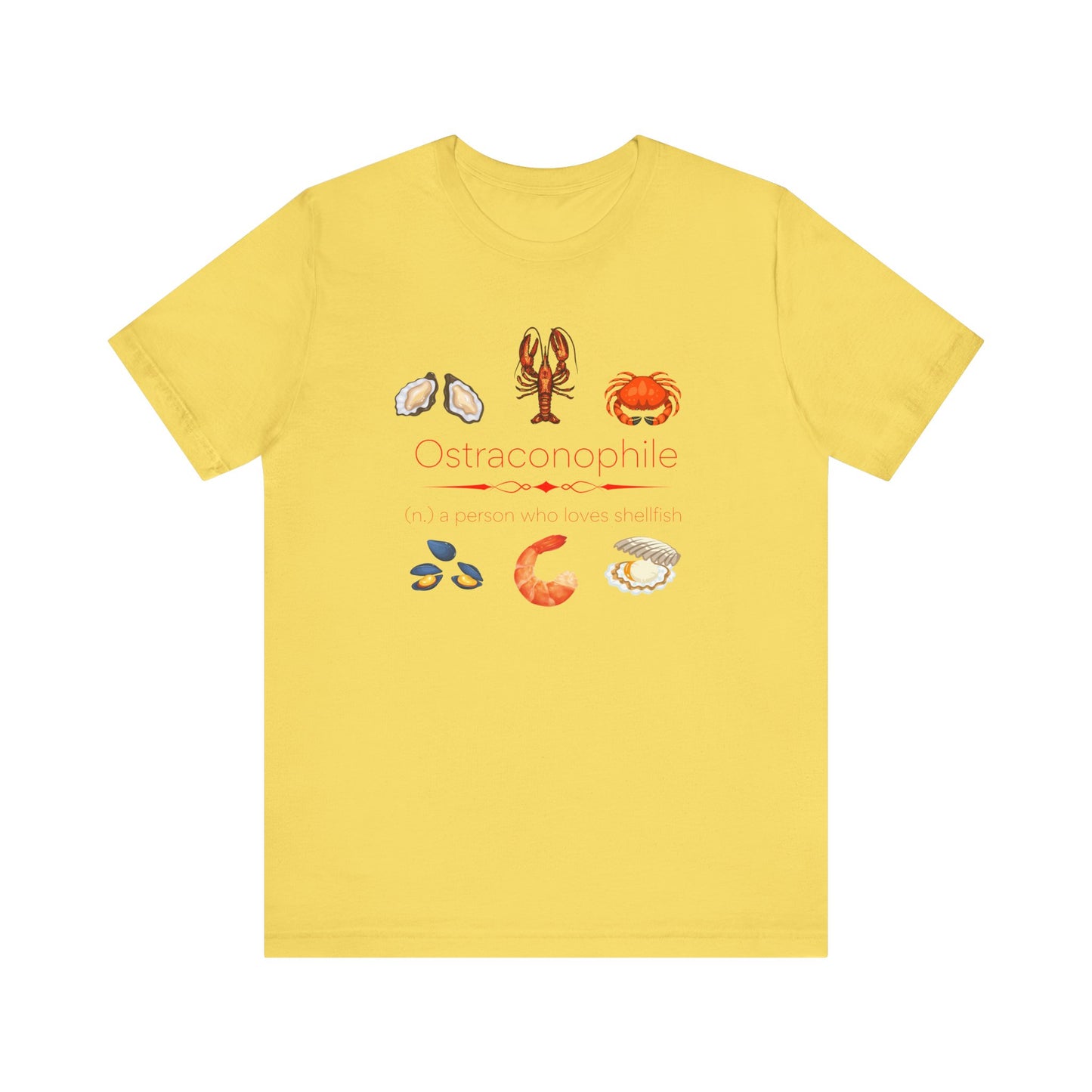 Ostraconophile - shellfish lover T-shirt