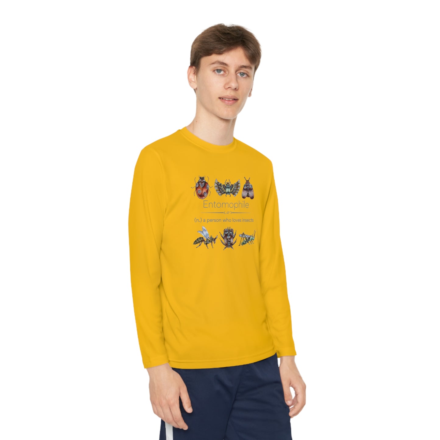 Entomophile II - Lover of Insects and Bugs Youth Long Sleeve Competitor Tee