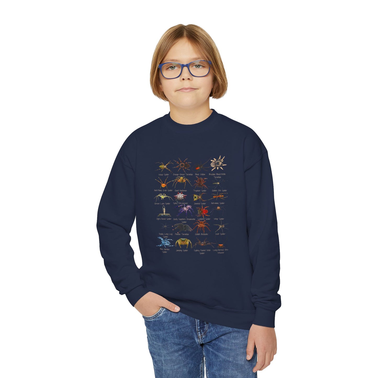 Stupendous Spiders Youth Crewneck Sweatshirt