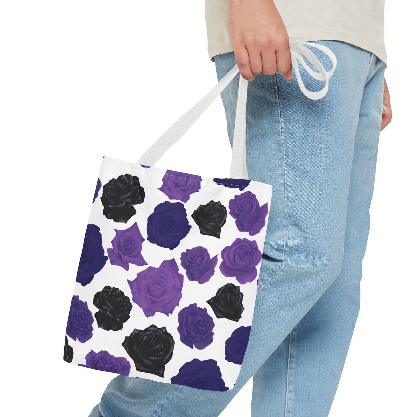 Dark Purple Roses Tote Bag