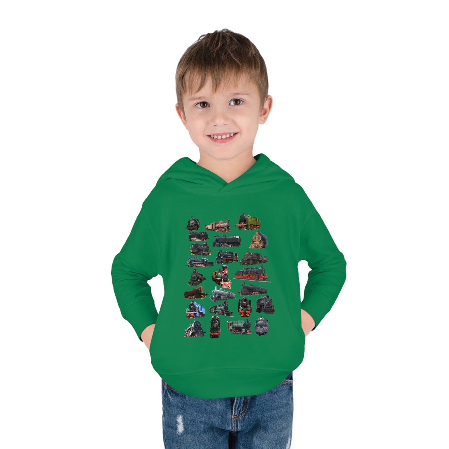 Locomotive Steam Engines Toddler Pullover Fleece Hoodie