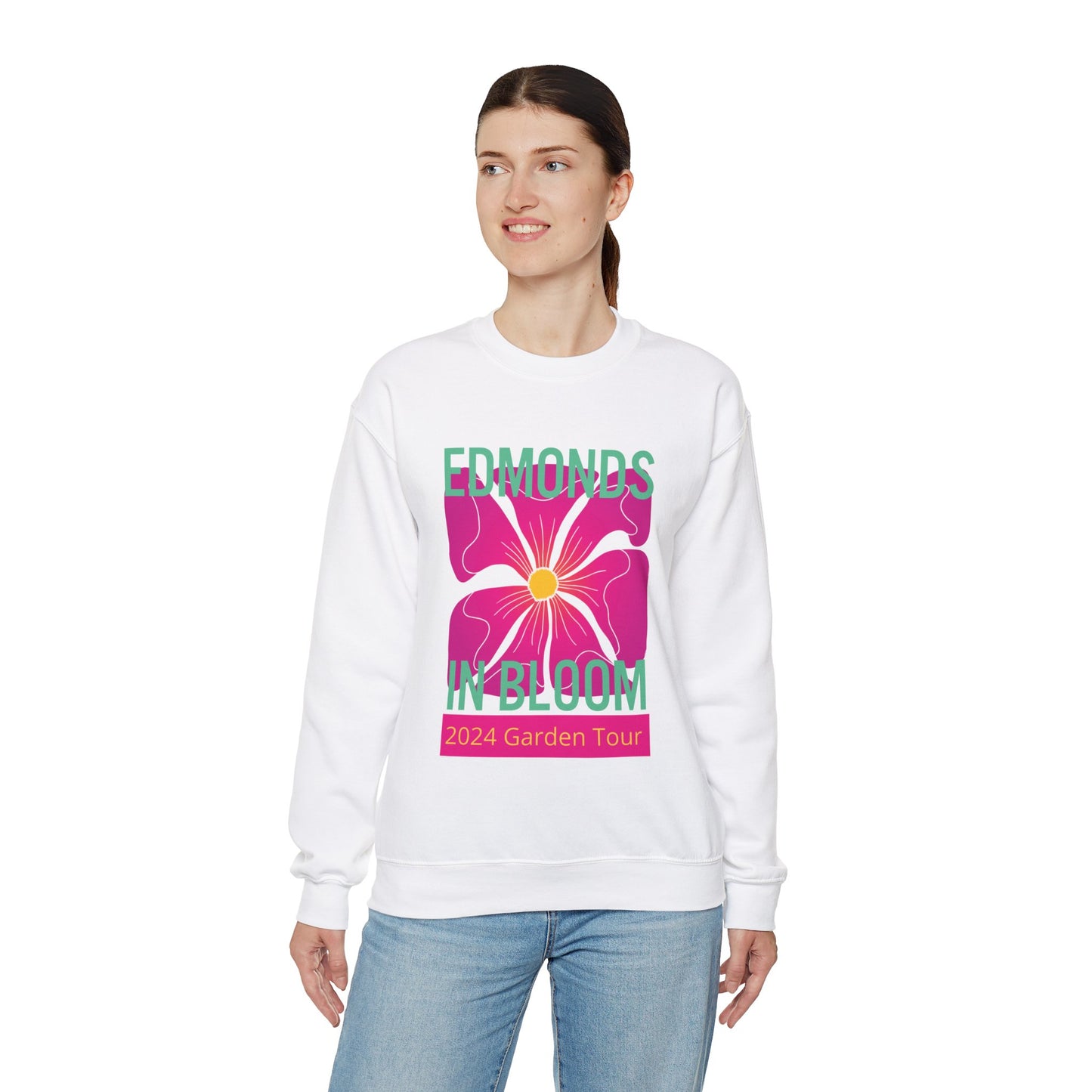 Edmonds in Bloom 2024 Garden Tour Unisex Heavy Blend™ Crewneck Sweatshirt