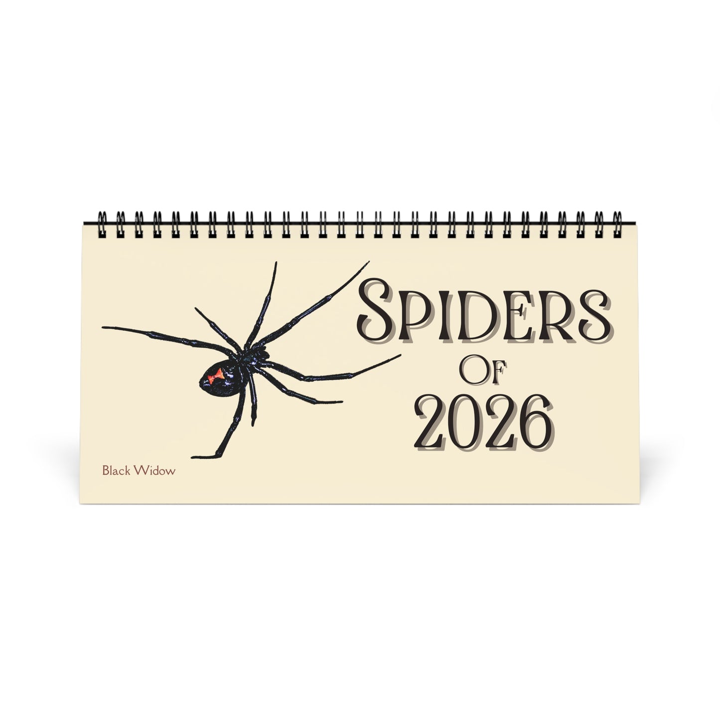 Spiders of 2026 Desktop Calendar