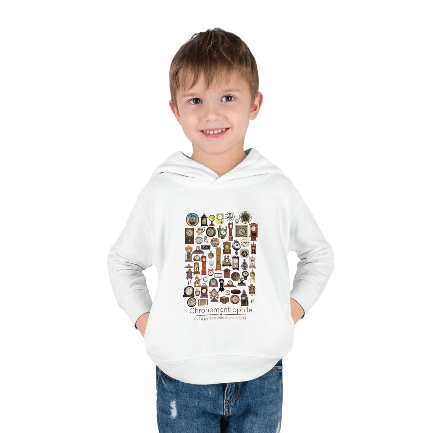 Chronomentrophile - lover of clocks Toddler Pullover Fleece Hoodie
