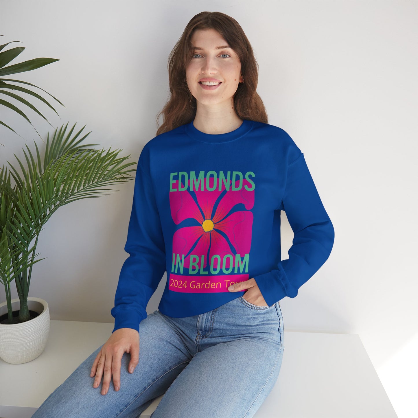 Edmonds in Bloom 2024 Garden Tour Unisex Heavy Blend™ Crewneck Sweatshirt
