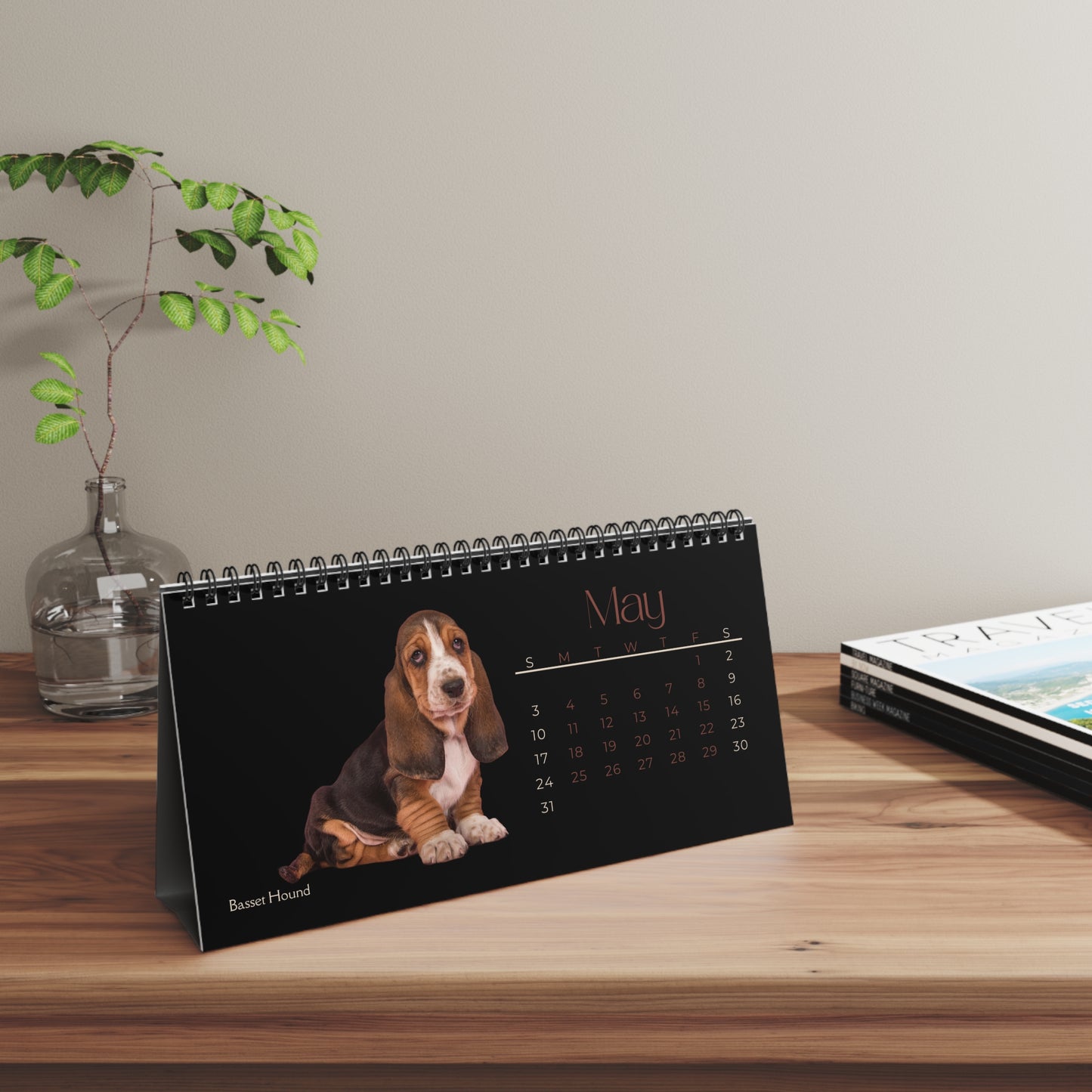 Real Puppies of 2026 Desktop Calendar