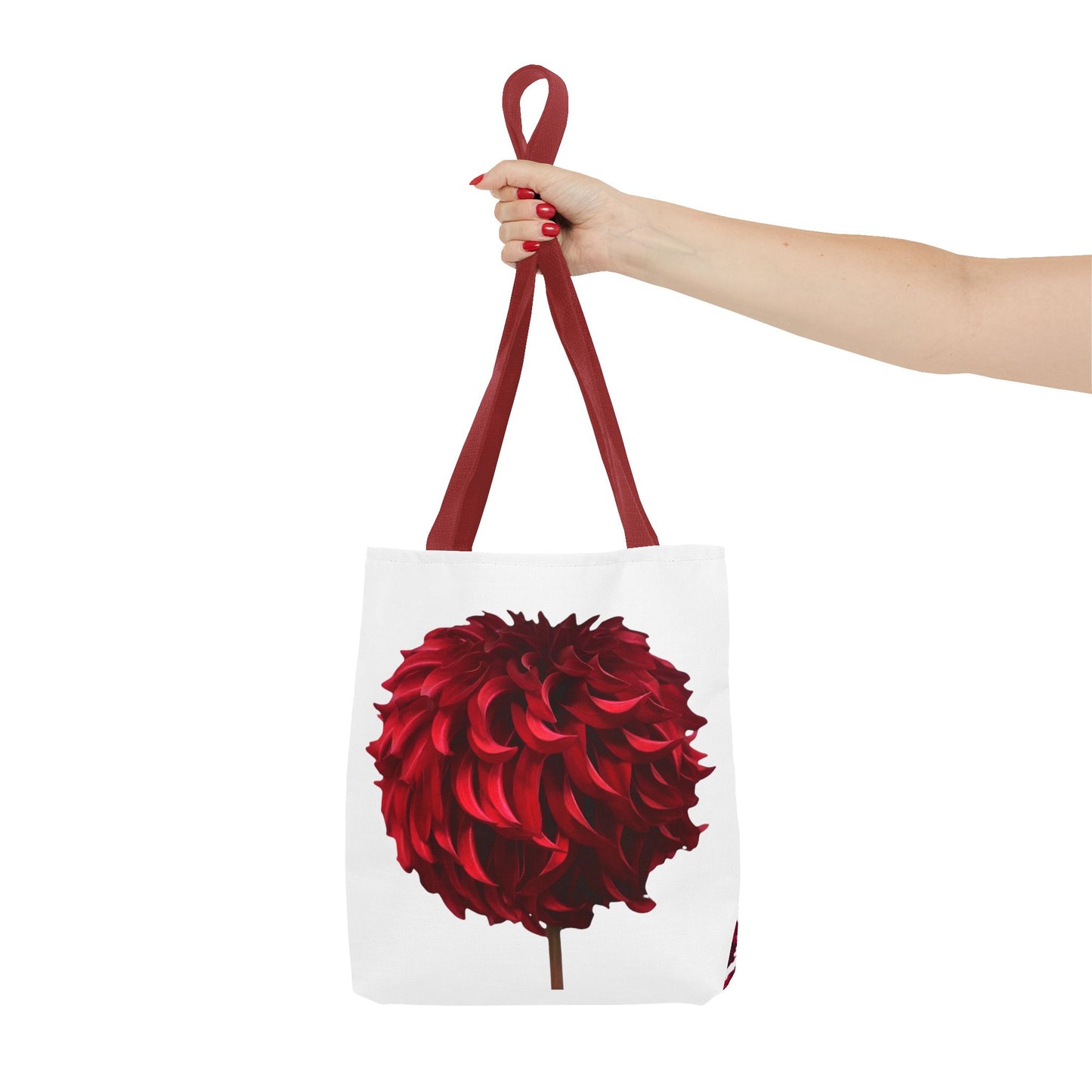 Red Dahlia Tote Bag
