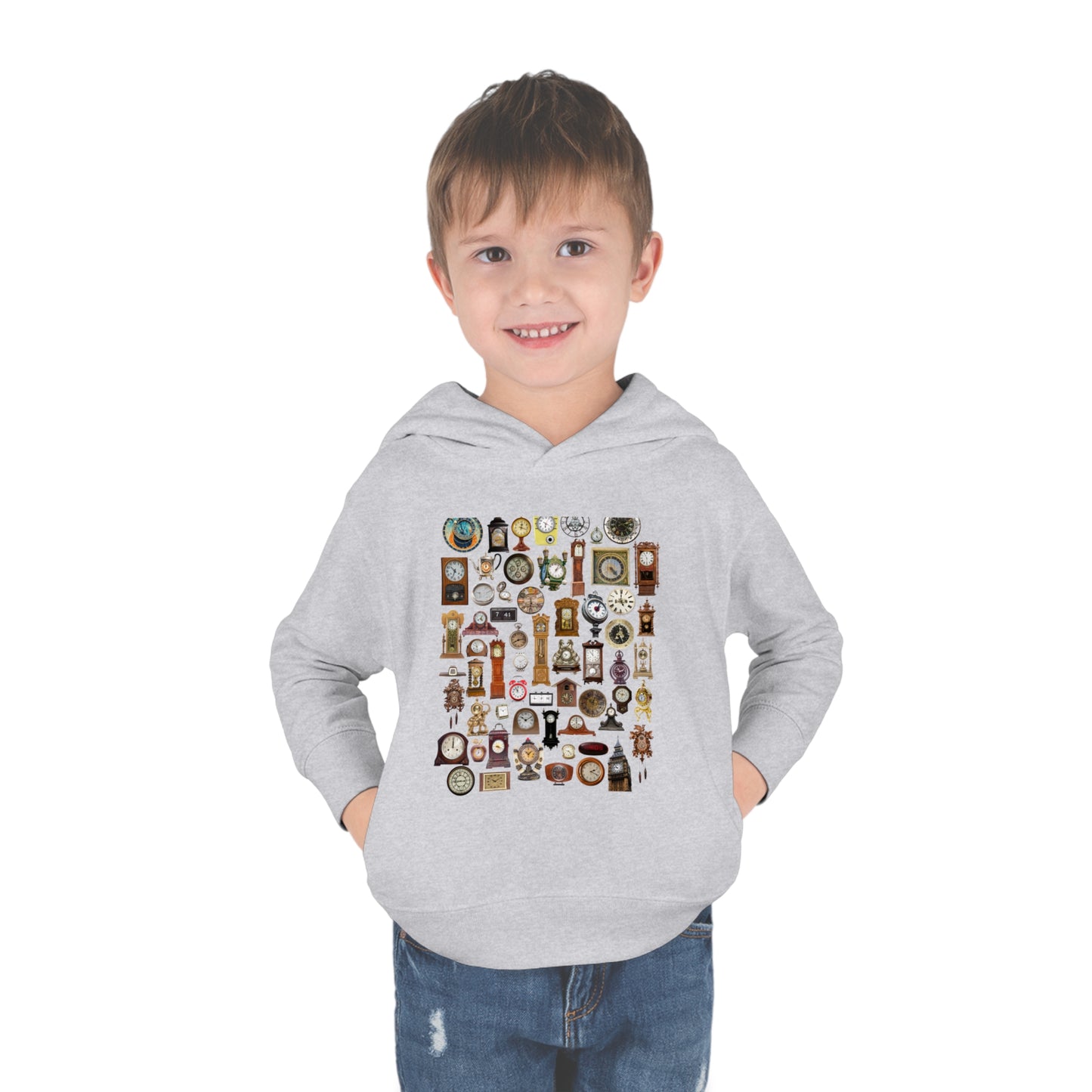 All the Clocks Toddler Pullover Fleece Hoodie