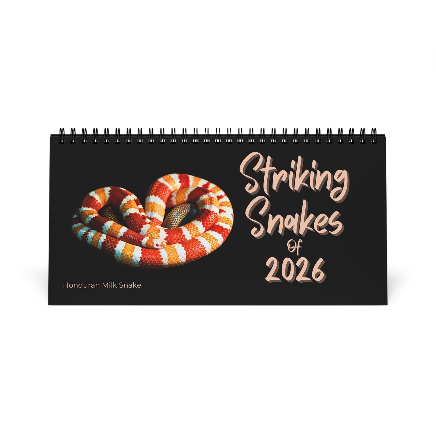 Striking Snakes of 2026 Desktop Calendar