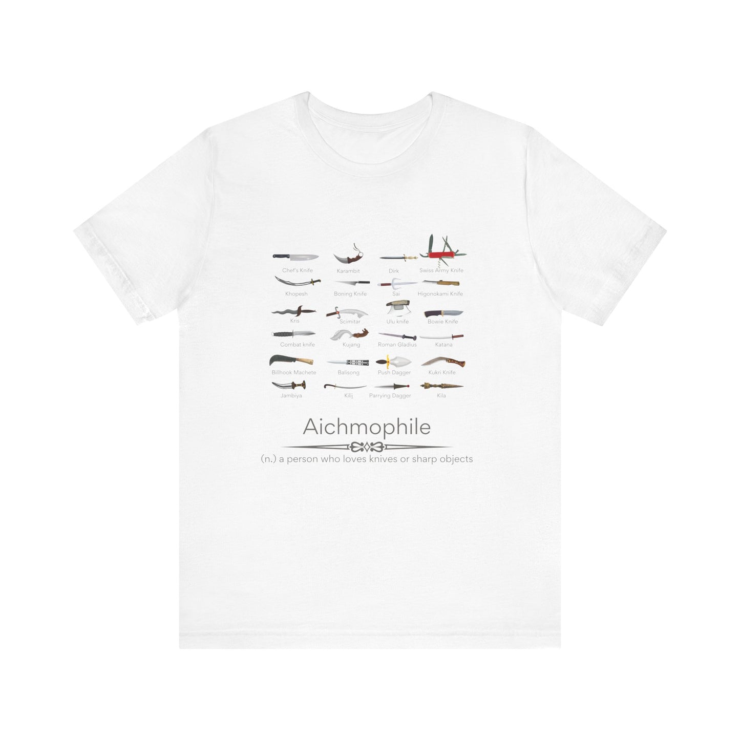 Aichmophile - knives and sharp things lover T-shirt