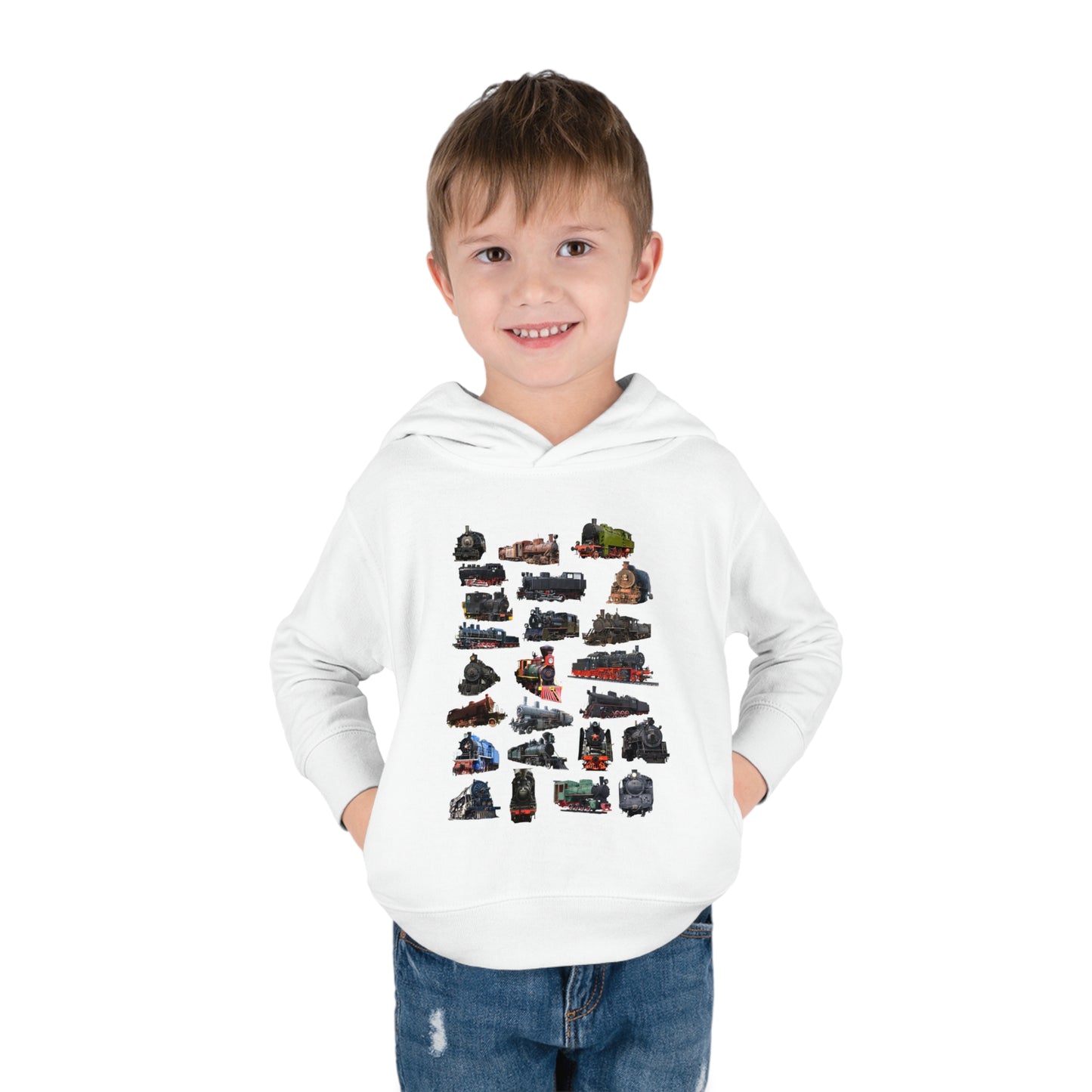 Locomotive Steam Engines Toddler Pullover Fleece Hoodie