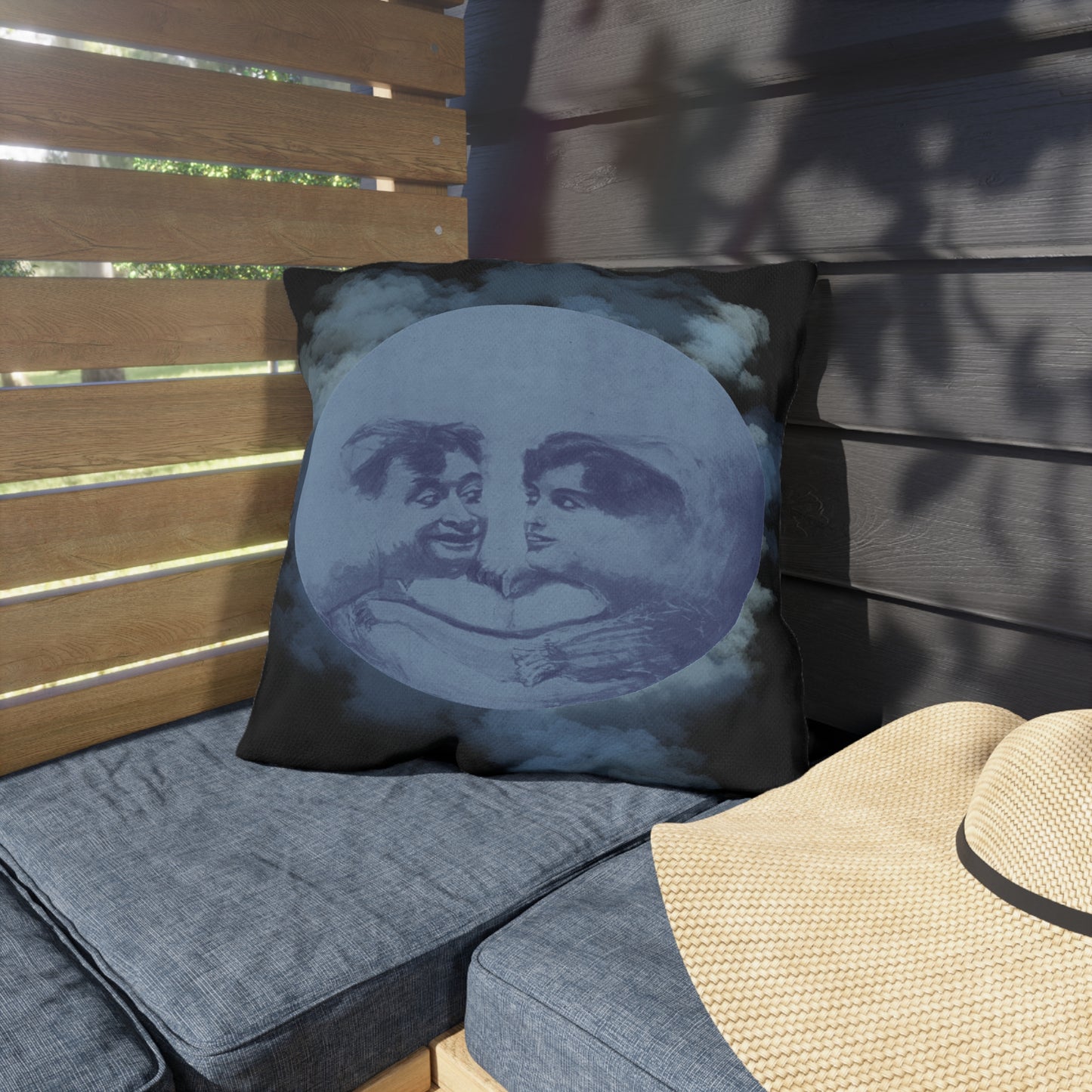 Lover's Blue Moon Outdoor Pillows