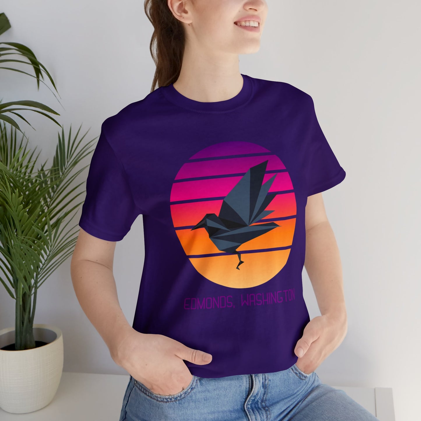 Sunset Crow Edmonds T-Shirt