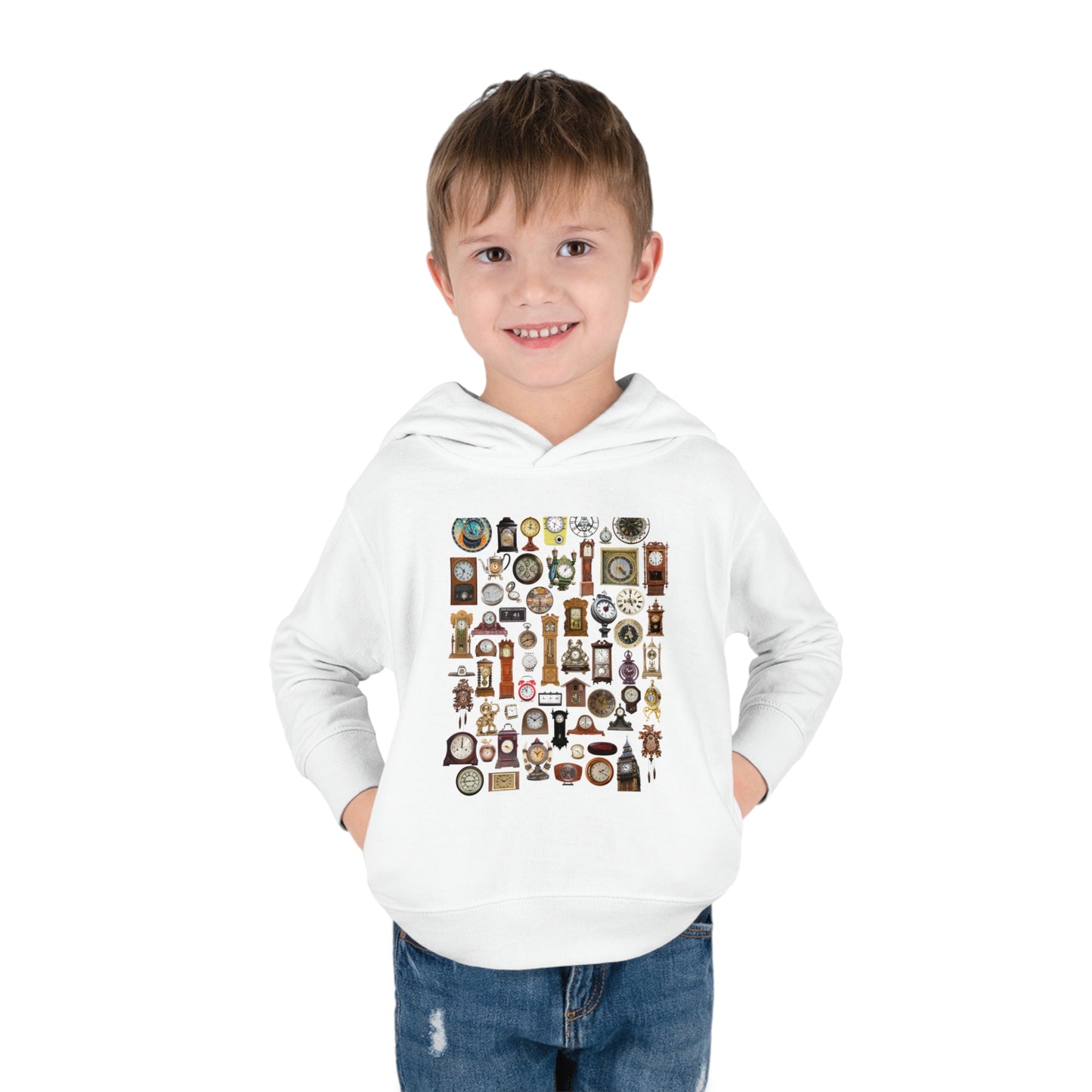 All the Clocks Toddler Pullover Fleece Hoodie