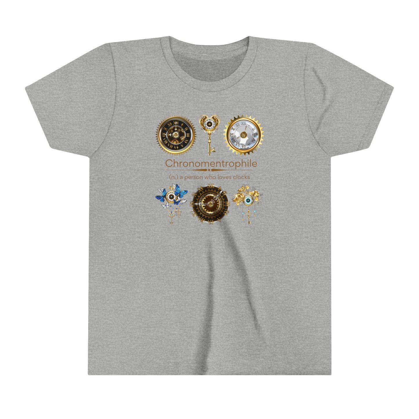 Chronomentrophile - Clock Lover Youth Short Sleeve Tee