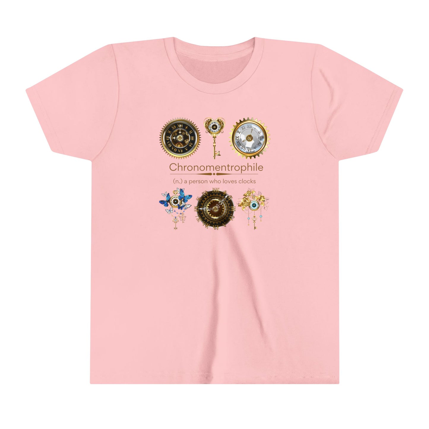 Chronomentrophile - Clock Lover Youth Short Sleeve Tee