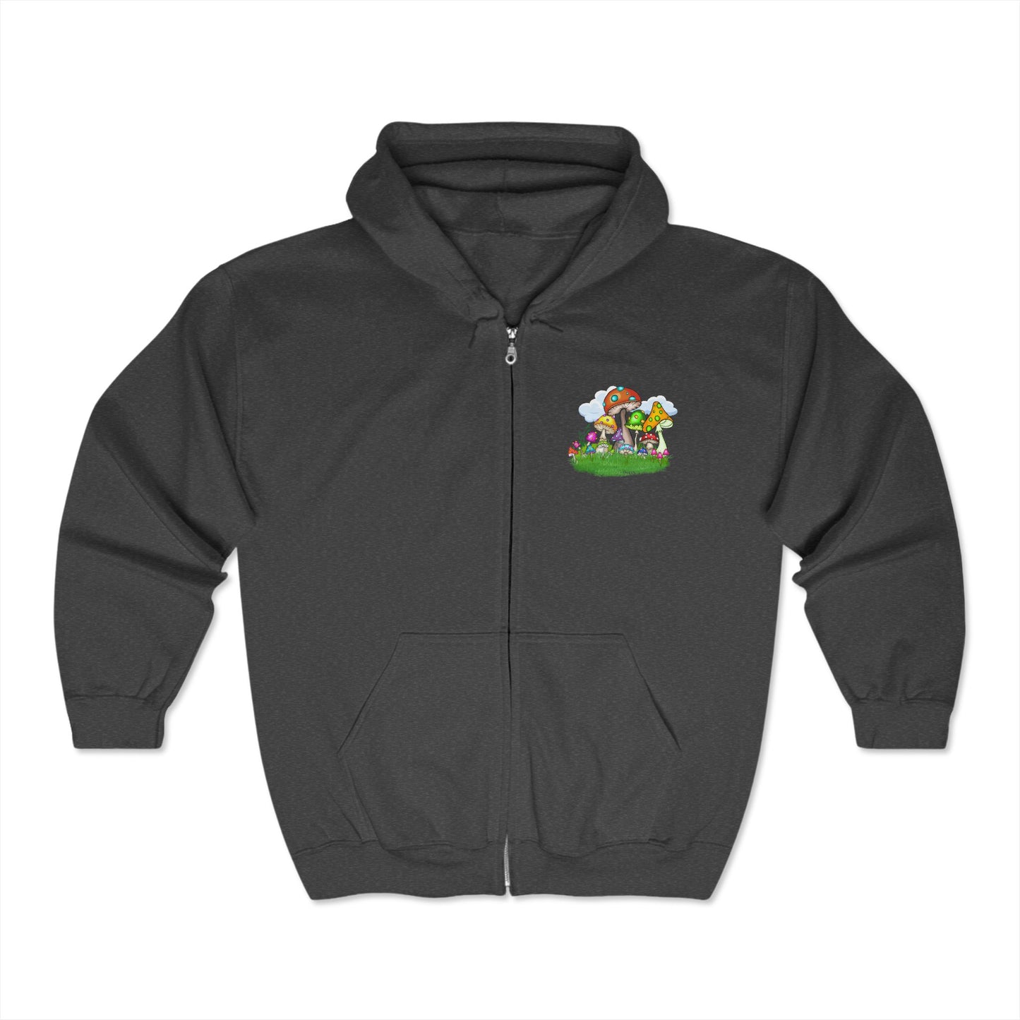 Mycophile Mushroom Lover Full Zip Hoodie