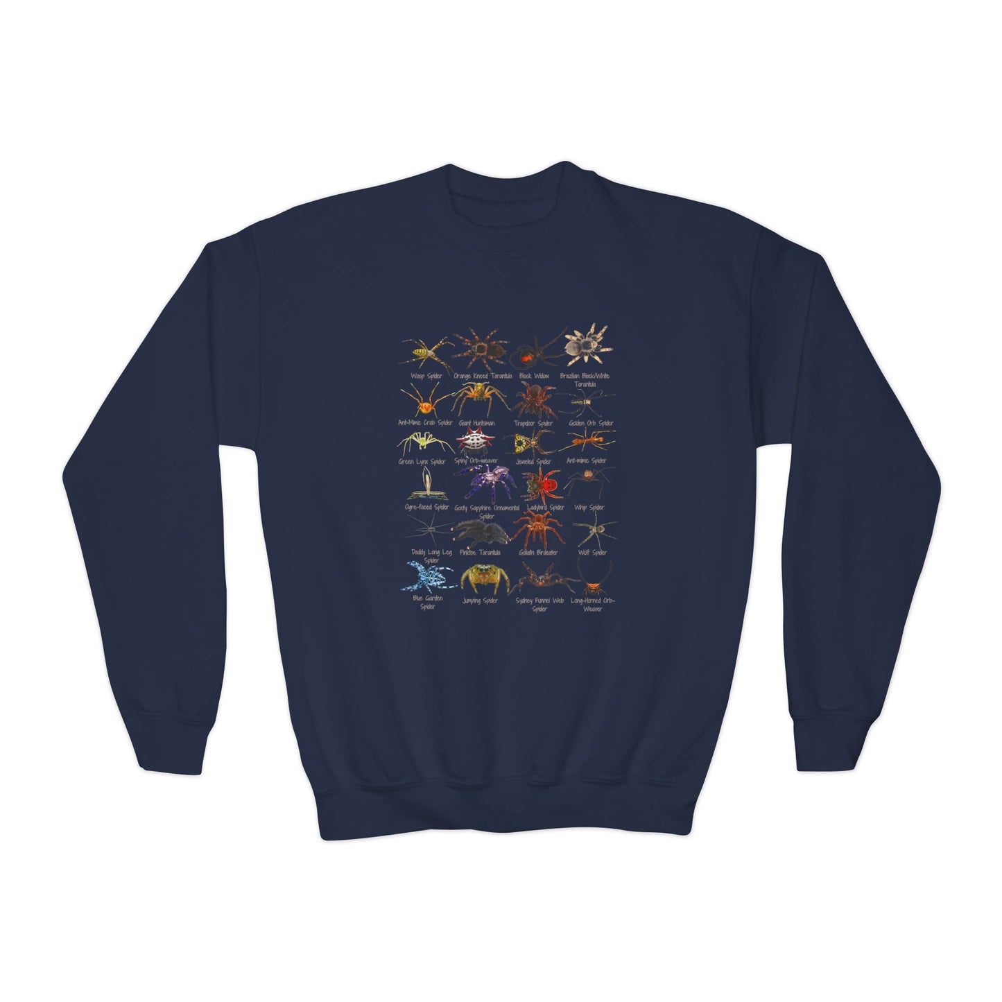 Stupendous Spiders Youth Crewneck Sweatshirt