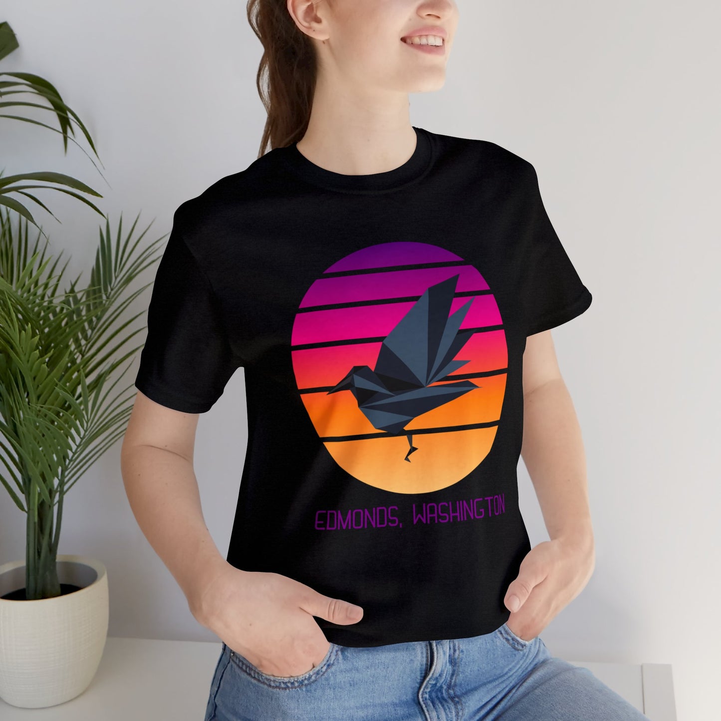 Sunset Crow Edmonds T-Shirt