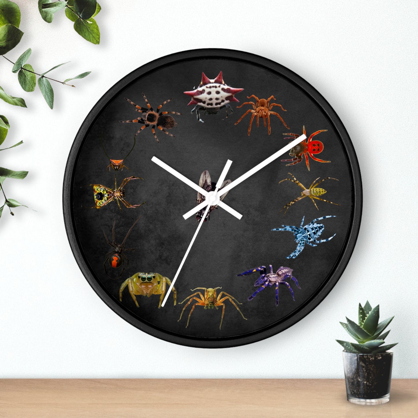 Stupendous Spiders Wall Clock