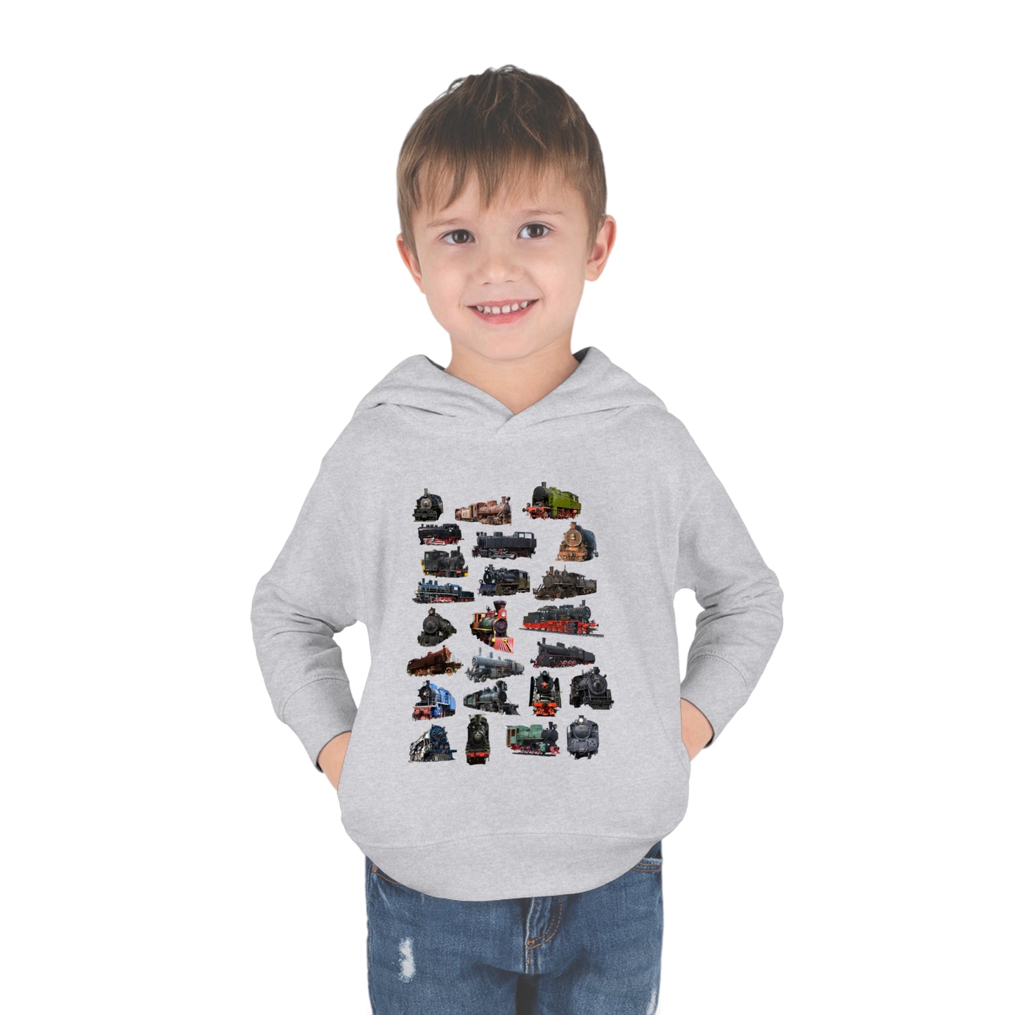 Locomotive Steam Engines Toddler Pullover Fleece Hoodie