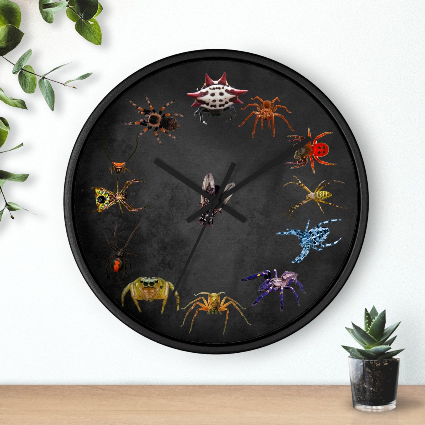Stupendous Spiders Wall Clock