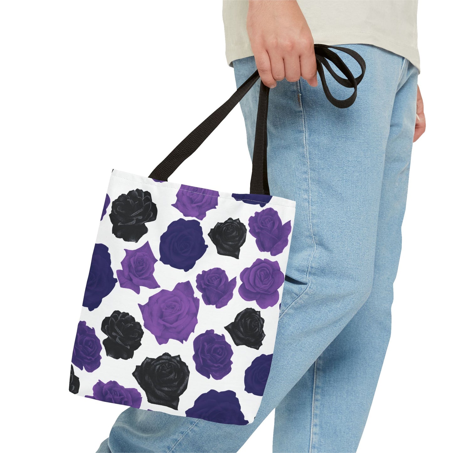 Dark Purple Roses Tote Bag