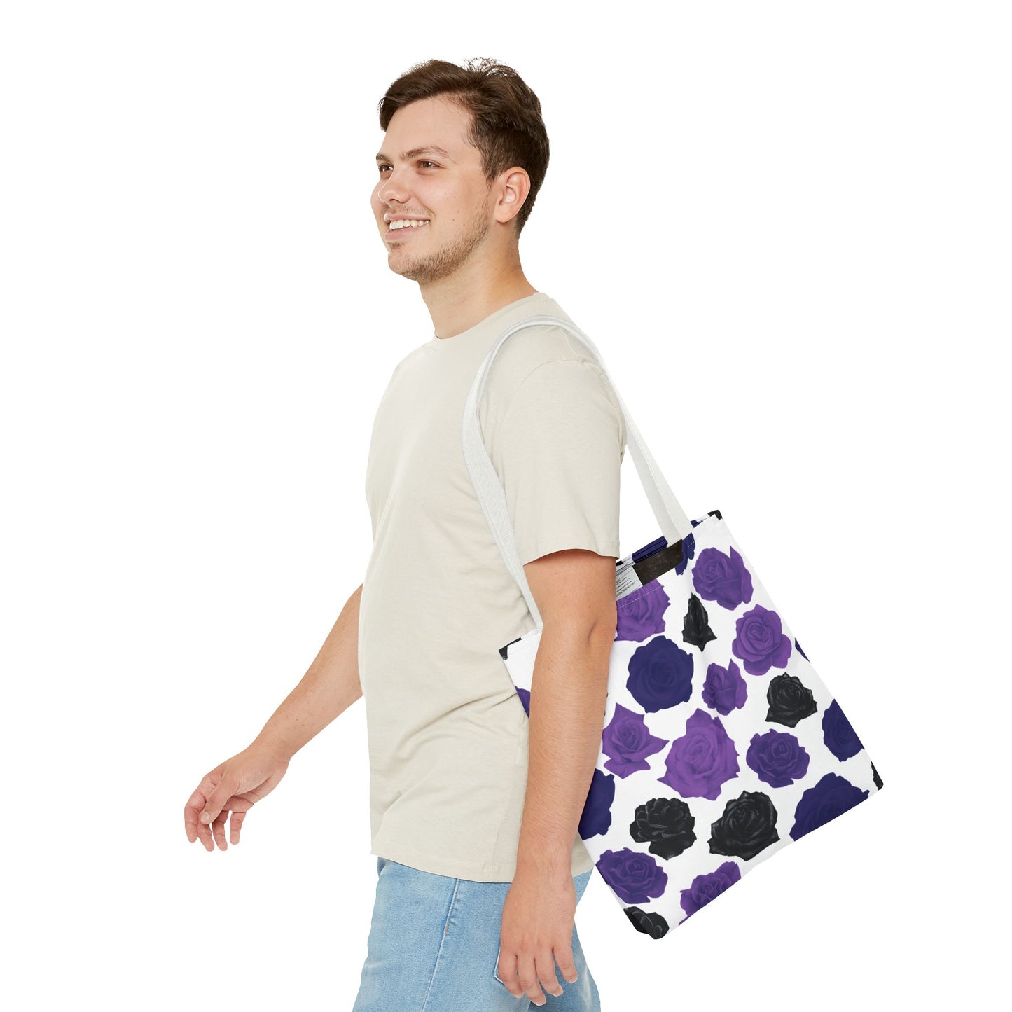 Dark Purple Roses Tote Bag