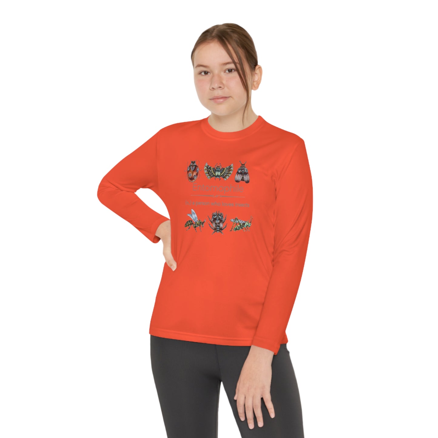 Entomophile II - Lover of Insects and Bugs Youth Long Sleeve Competitor Tee