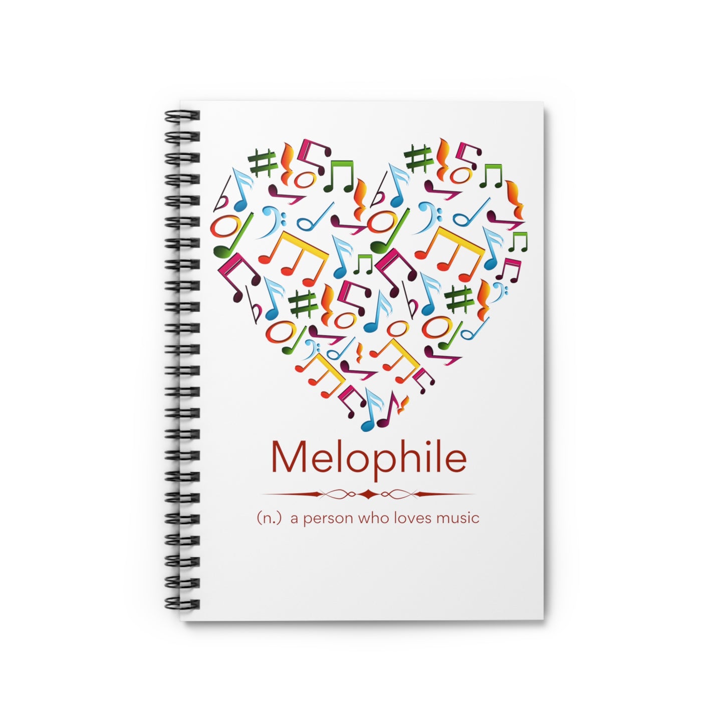 Melophile Spiral Notebook - Ruled Line