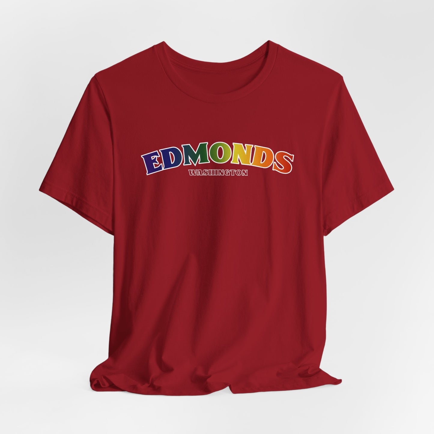 Edmonds Washington RAINBOW Unisex Jersey Short Sleeve Tee