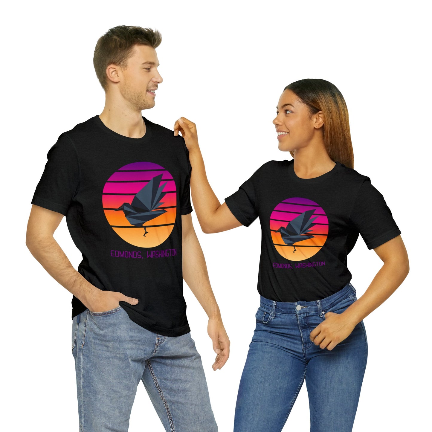 Sunset Crow Edmonds T-Shirt