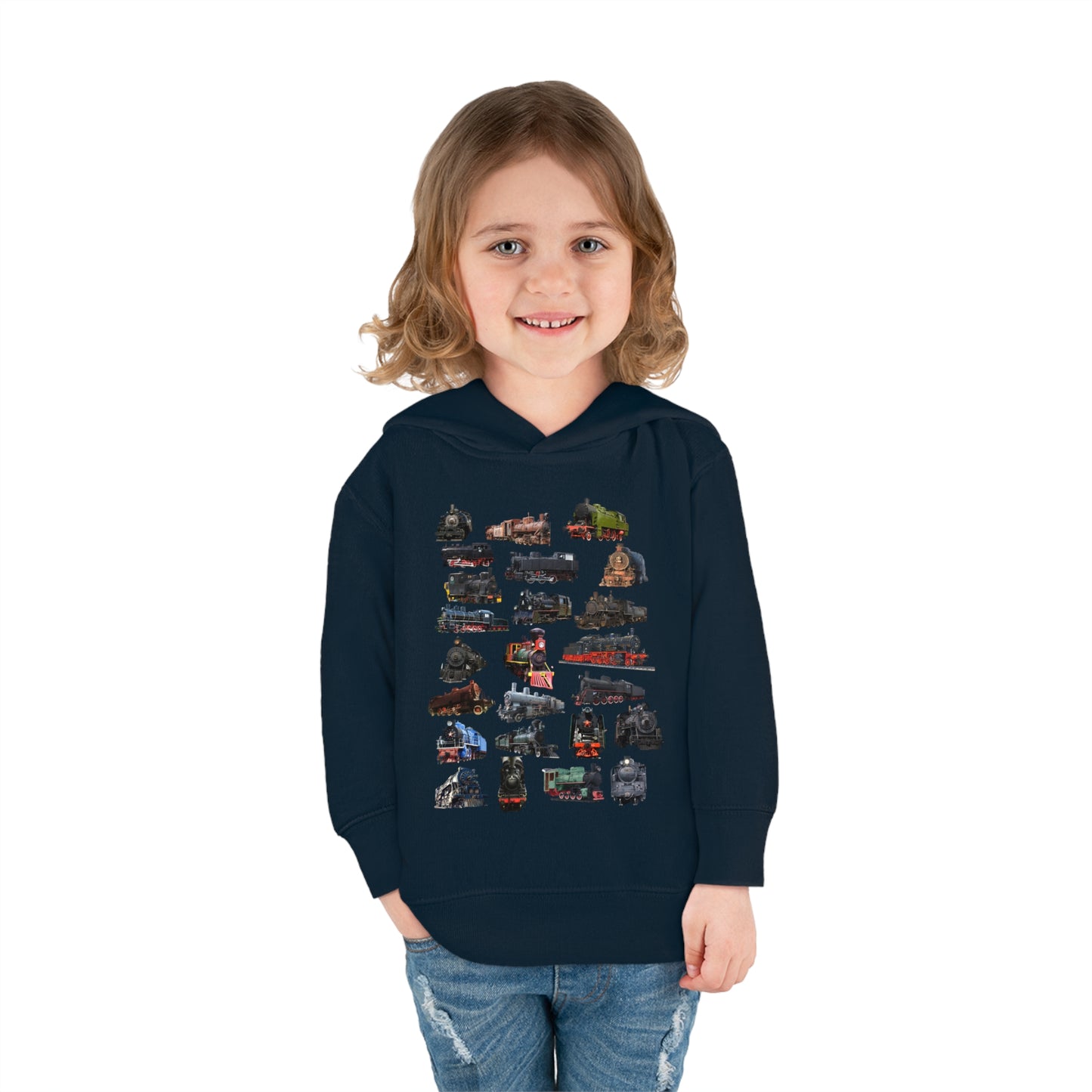 Locomotive Steam Engines Toddler Pullover Fleece Hoodie