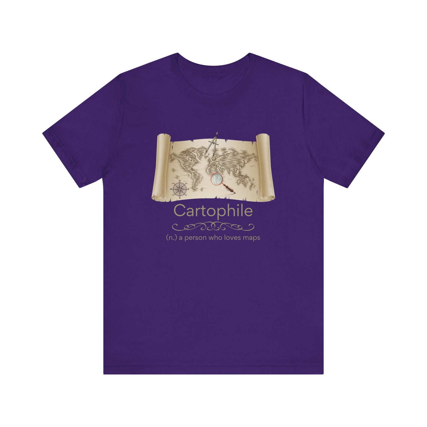 Cartophile - map lover T-shirt