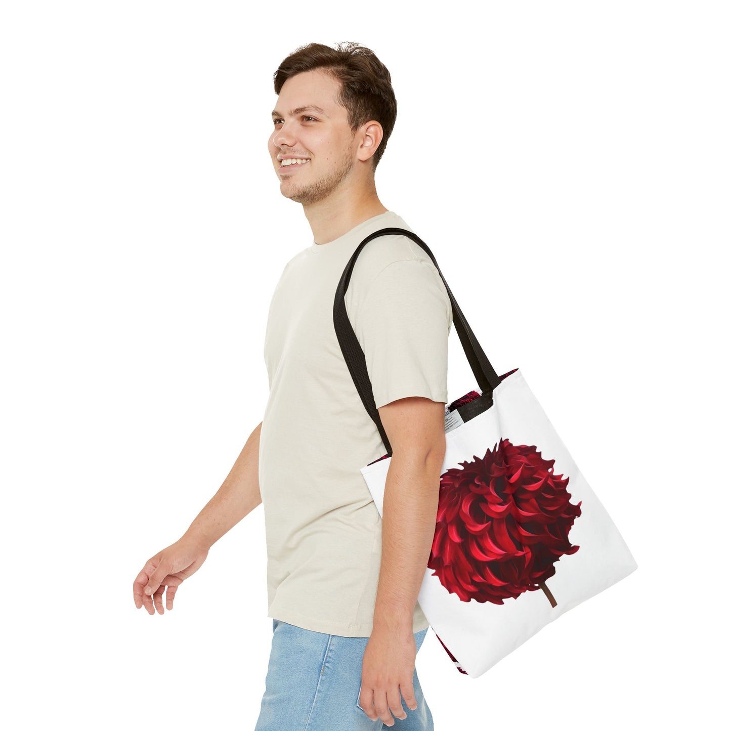 Red Dahlia Tote Bag