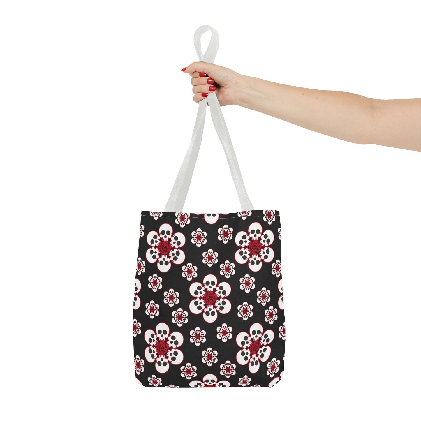 Skull Flower Tote Bag
