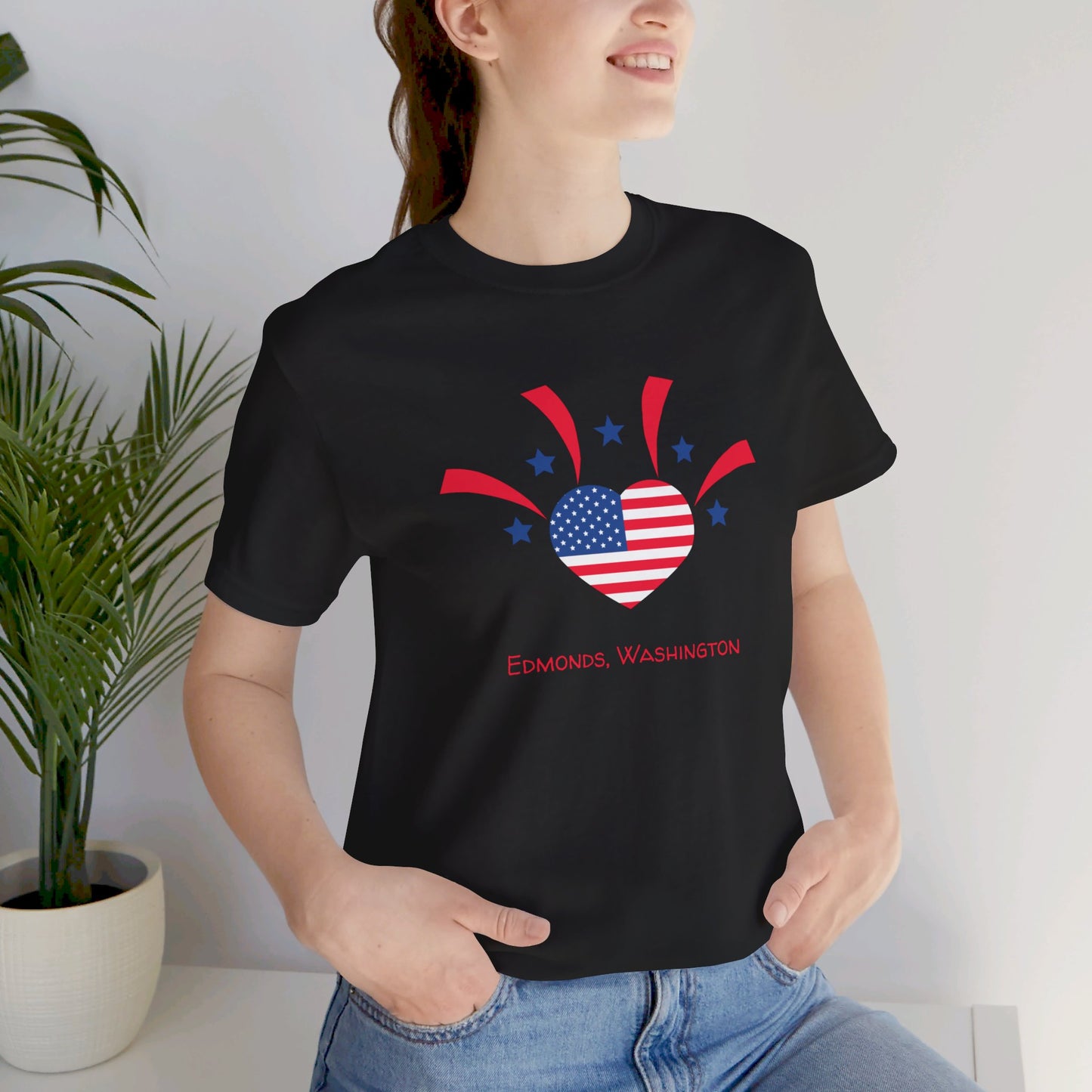 Edmonds USA Heart T-shirt