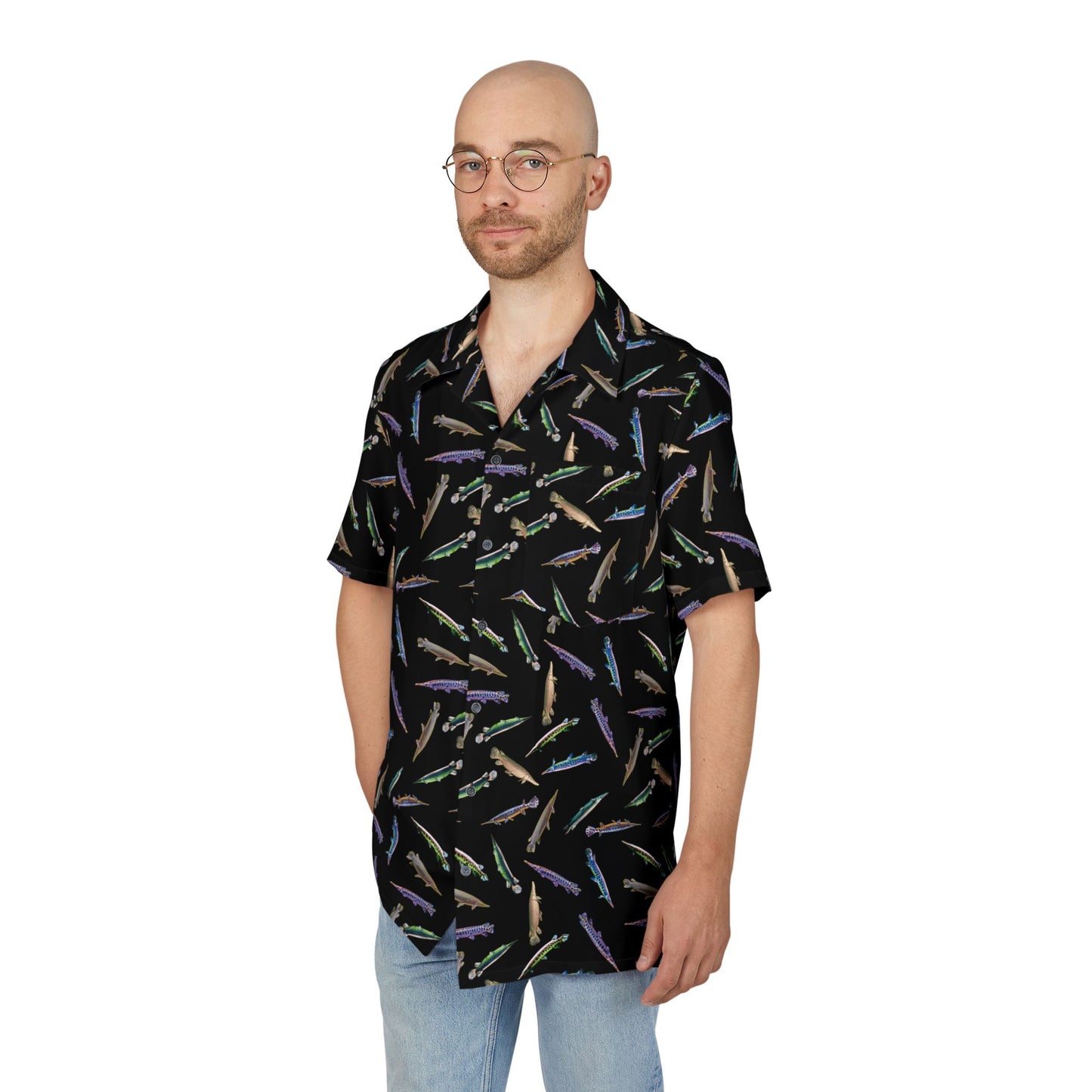Glorious Gars Hawaiian Button-Down Shirt (AOP)