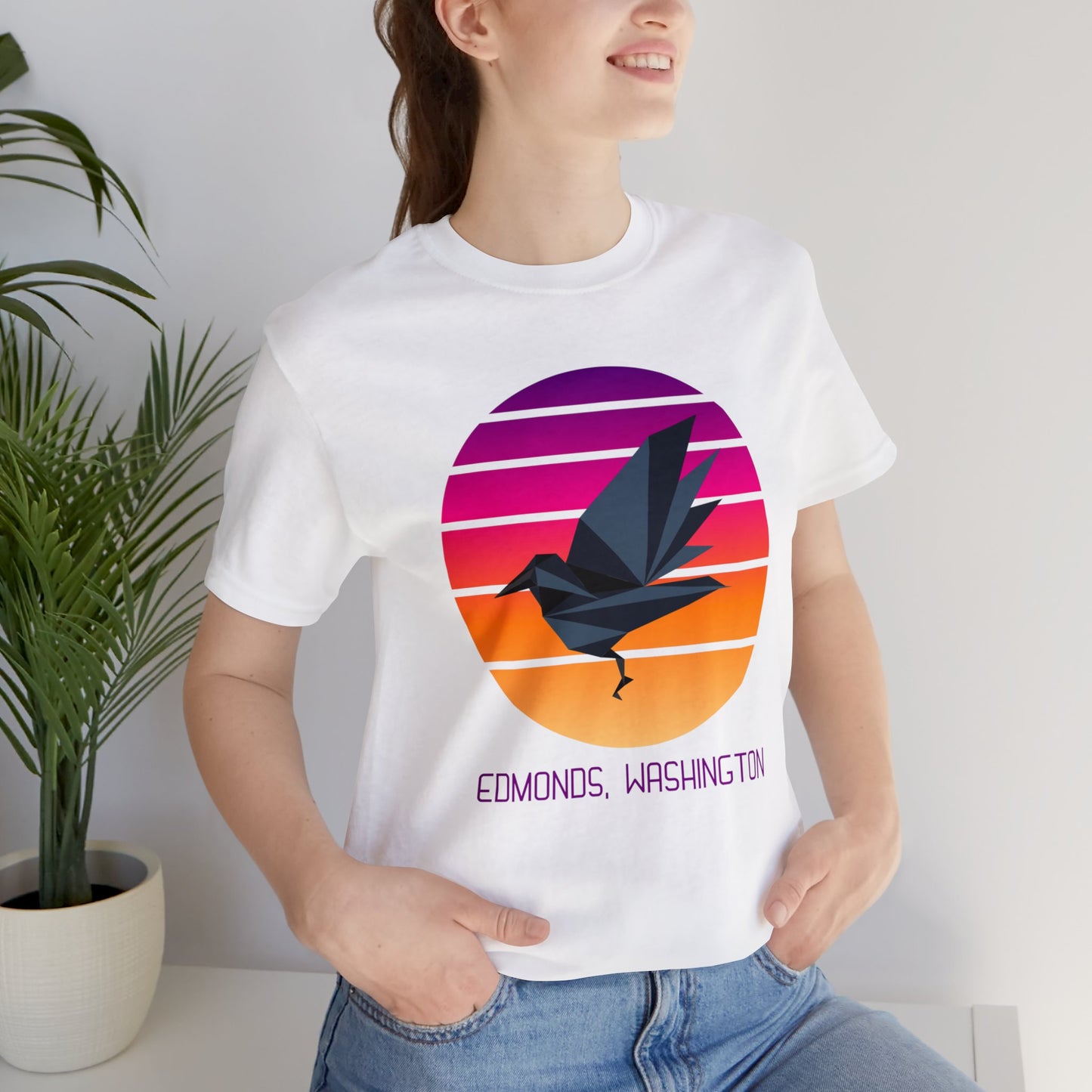 Sunset Crow Edmonds T-Shirt