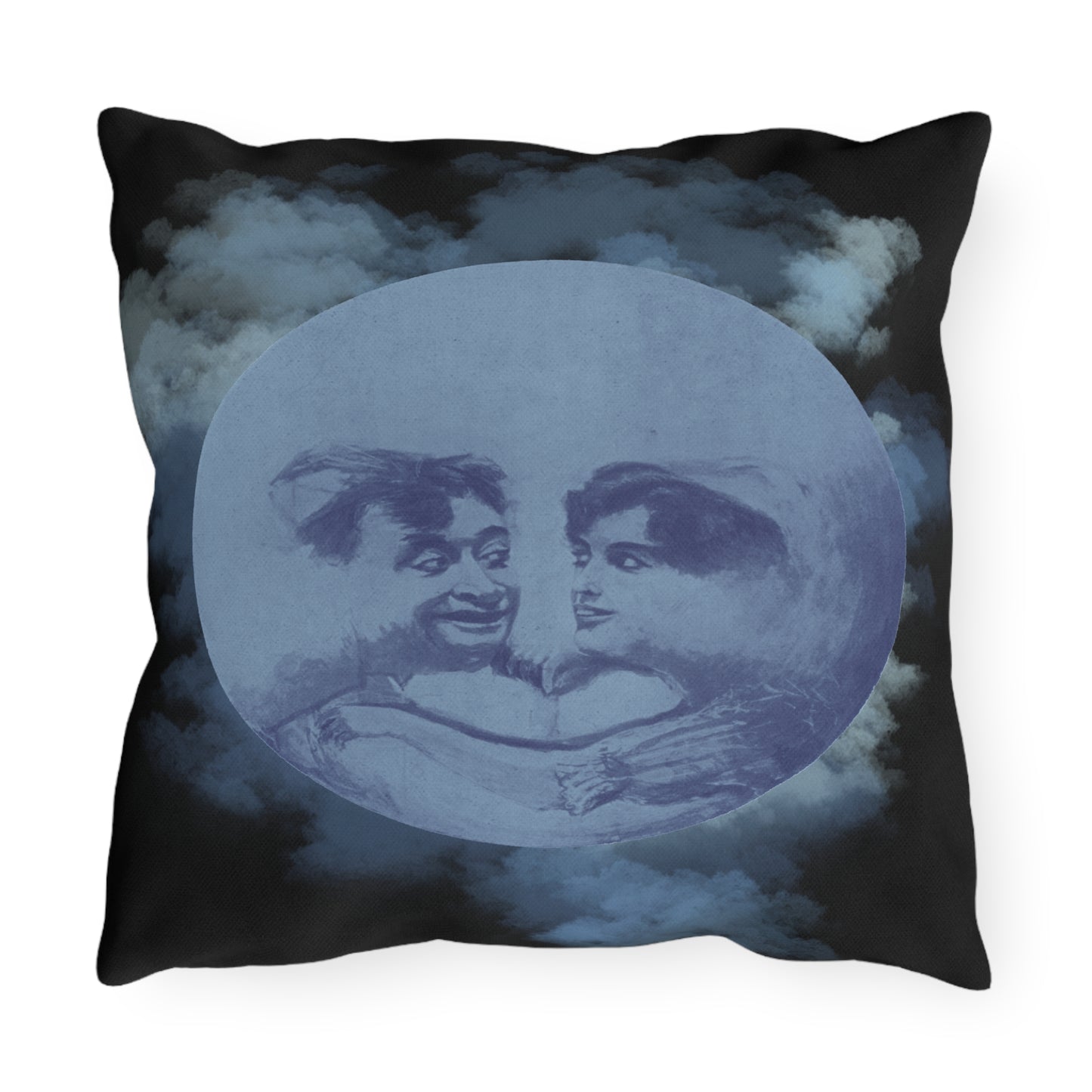 Lover's Blue Moon Outdoor Pillows